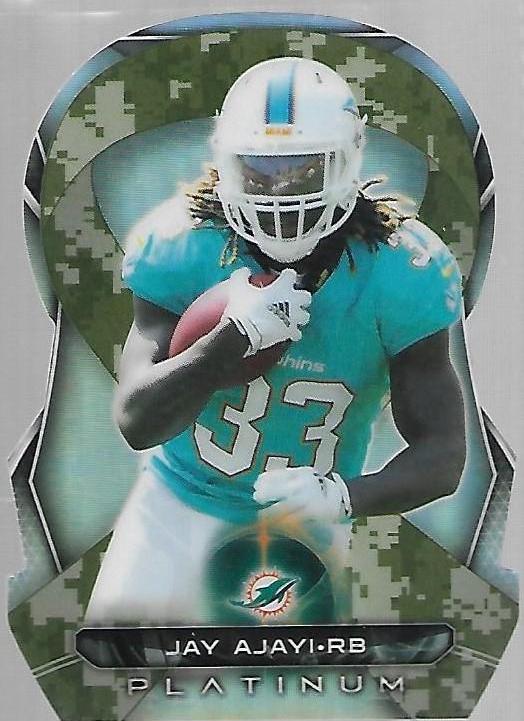 Jay Ajayi #BSDR-JA Football Cards 2015 Topps Platinum Camo Die-Cut Ribbon