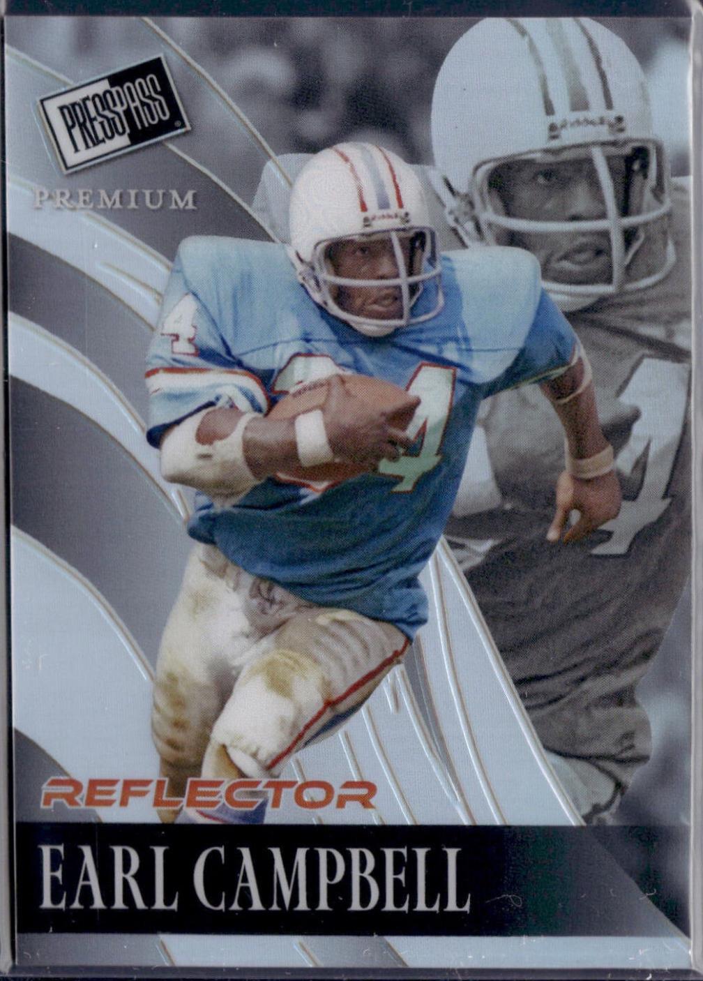 Earl Campbell [Silver Reflector] #R-40 Prices | 2024 Press Pass Premium ...