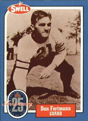 Dan Fortmann #23 Football Cards 1988 Swell Greats