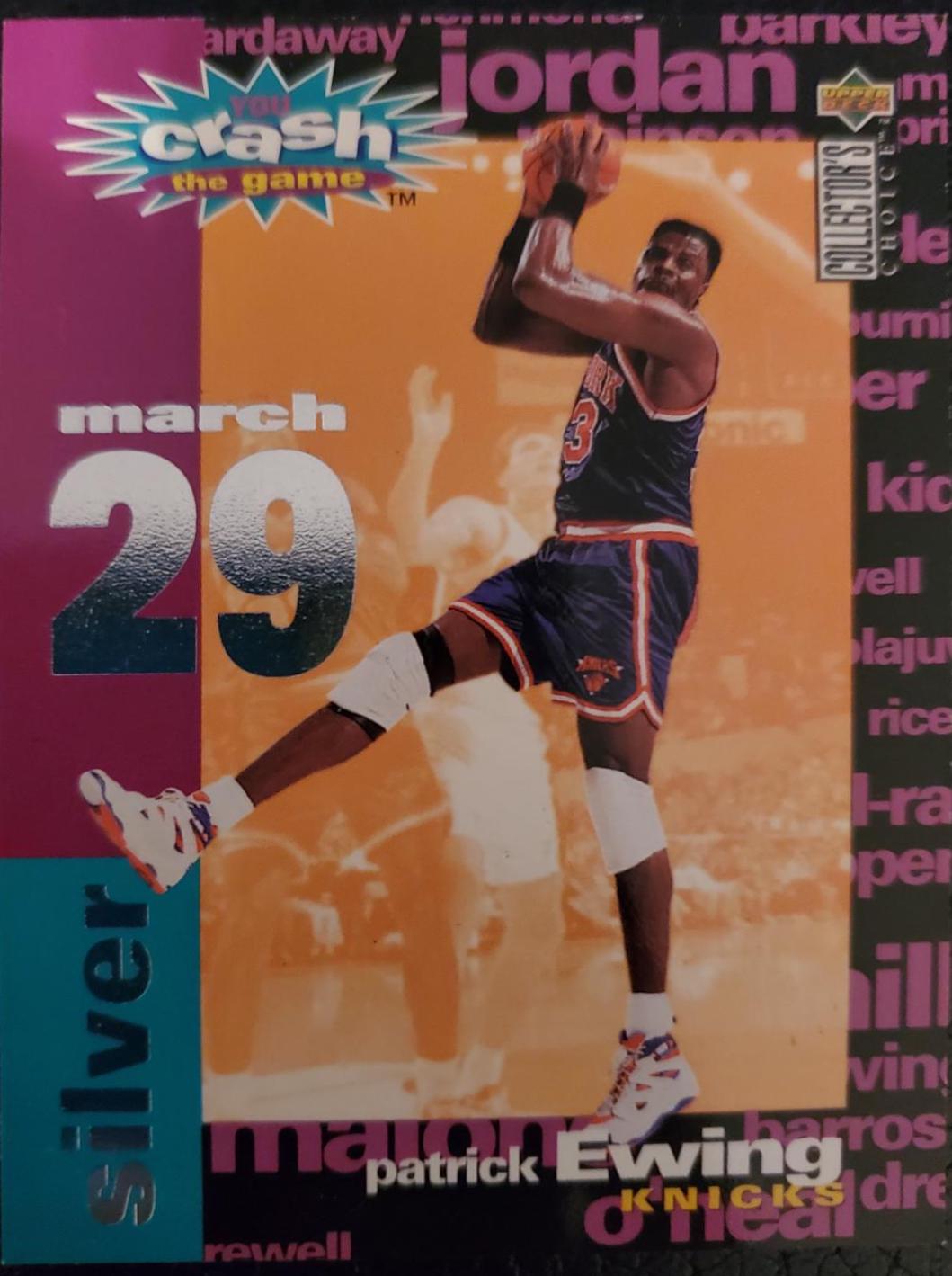 Patrick Ewing #C25 Basketball Cards 1995 Collector's Choice Crash the Game Scoring