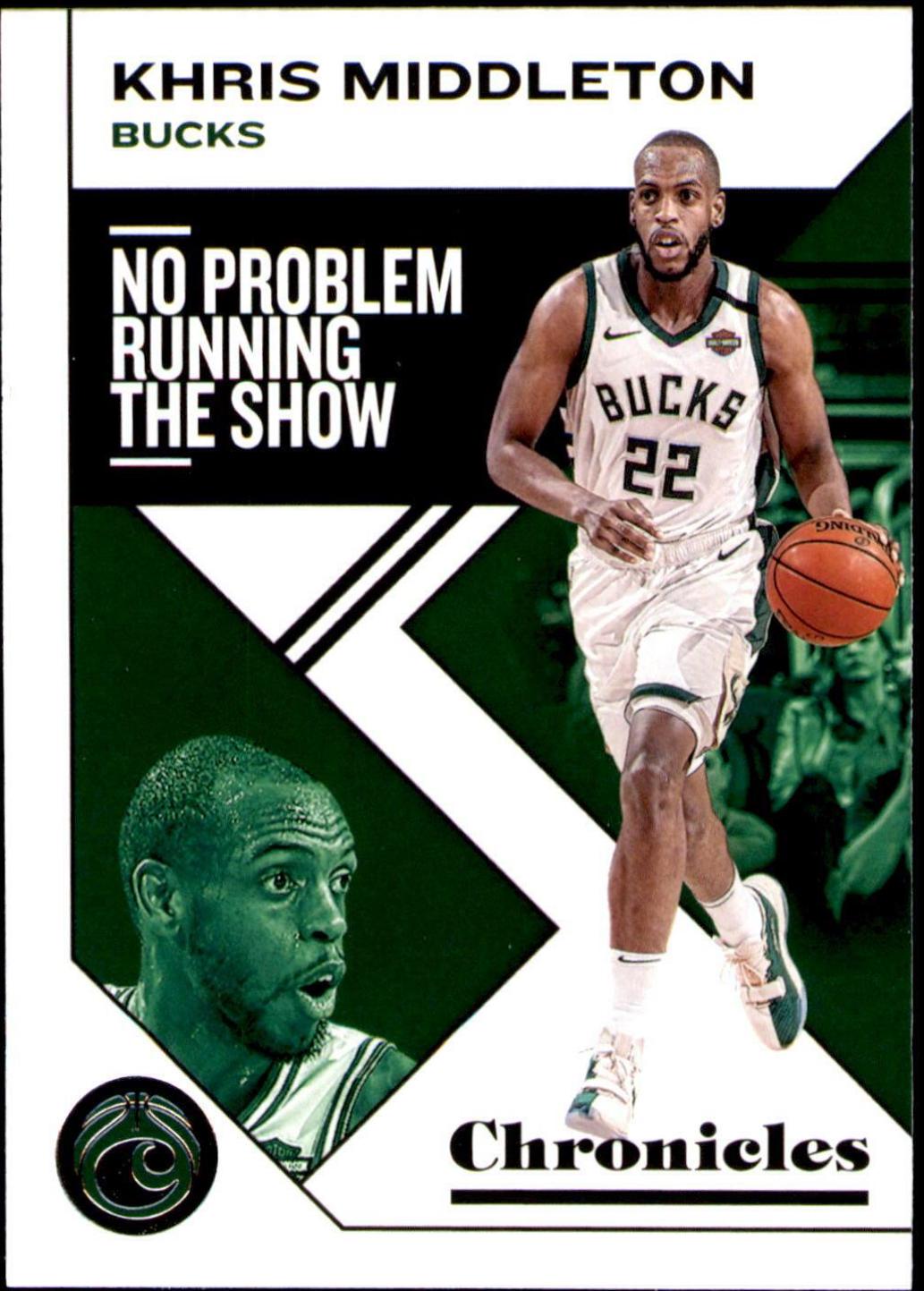 Khris Middleton #37 Basketball Cards 2019 Panini Chronicles