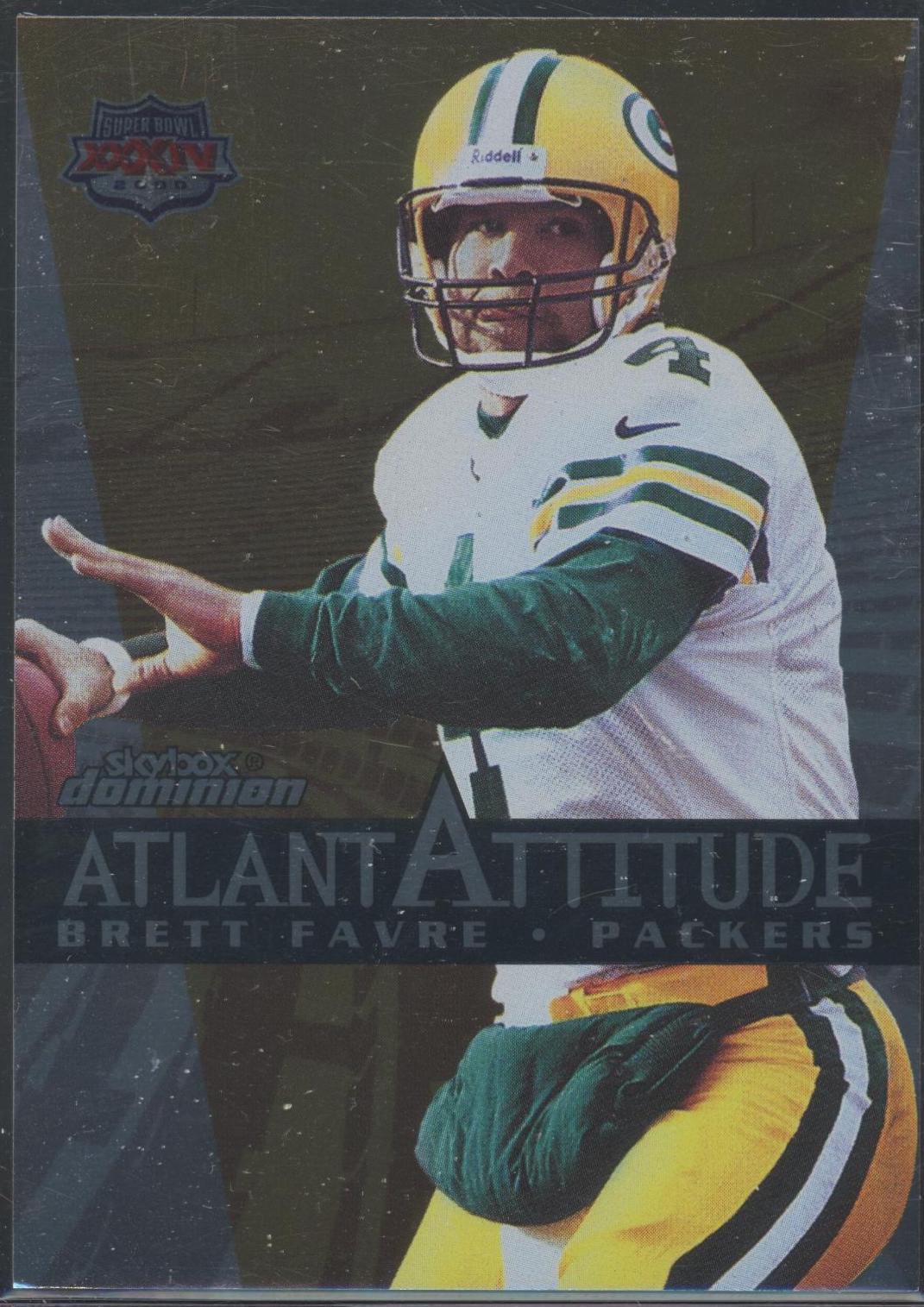 Brett Favre #6 Football Cards 1999 Skybox Dominion Atlantattitude