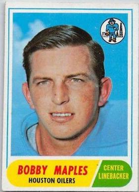 Bobby Maples #16 Football Cards 1968 Topps