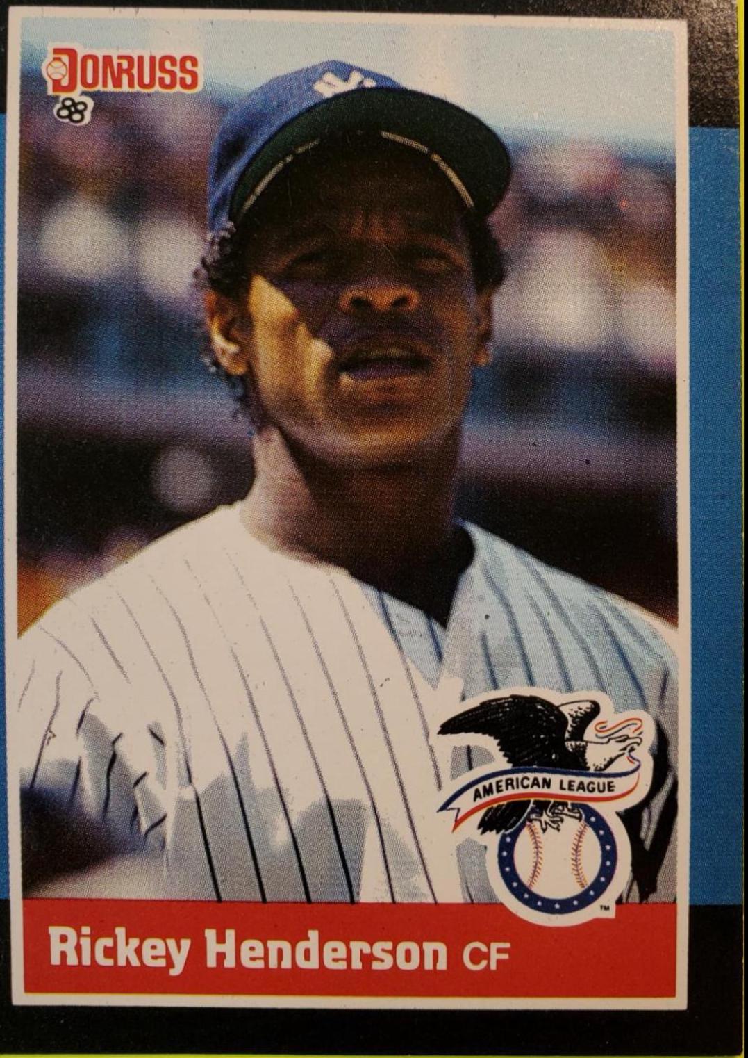 Rickey Henderson #4 Baseball Cards 1988 Donruss