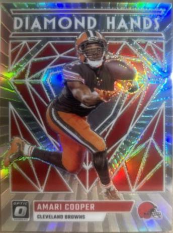 Amari Cooper #DH-AC Football Cards 2023 Panini Donruss Optic Diamond Hands