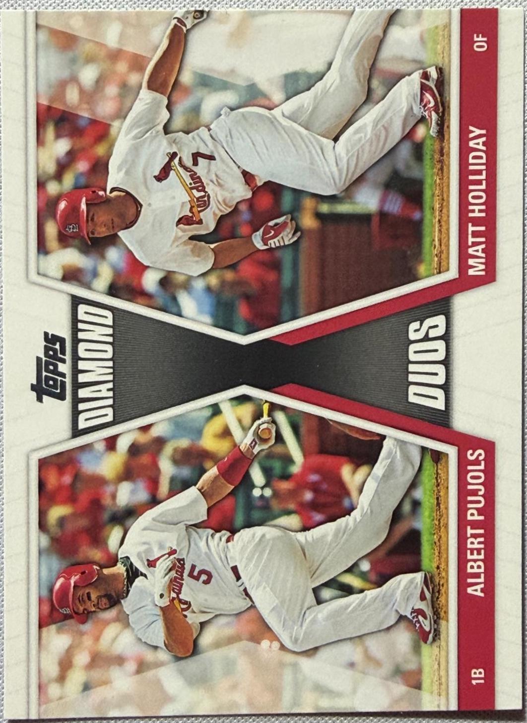 Diamond Duos - Pujols & Holliday #DD-28 2011 Topps Diamond Duos Baseball