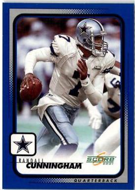 Randall Cunningham #58 Football Cards 2001 Panini Score