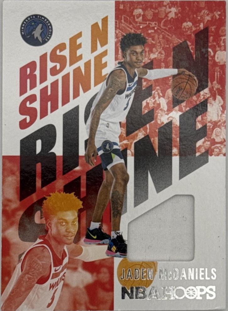 Jaden McDaniels #RNS-JMC Basketball Cards 2020 Panini Hoops Rise N Shine