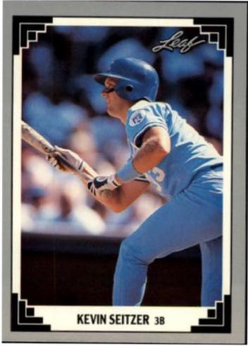 Kevin Seitzer #133 Baseball Cards 1991 Leaf