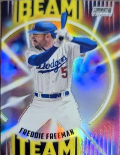 Freddie Freeman #BT-16 Baseball Cards 2022 Stadium Club Chrome Beam Team