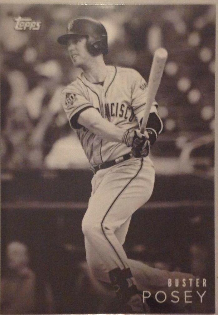 Buster Posey #17 Baseball Cards 2018 Topps on Demand Black & White