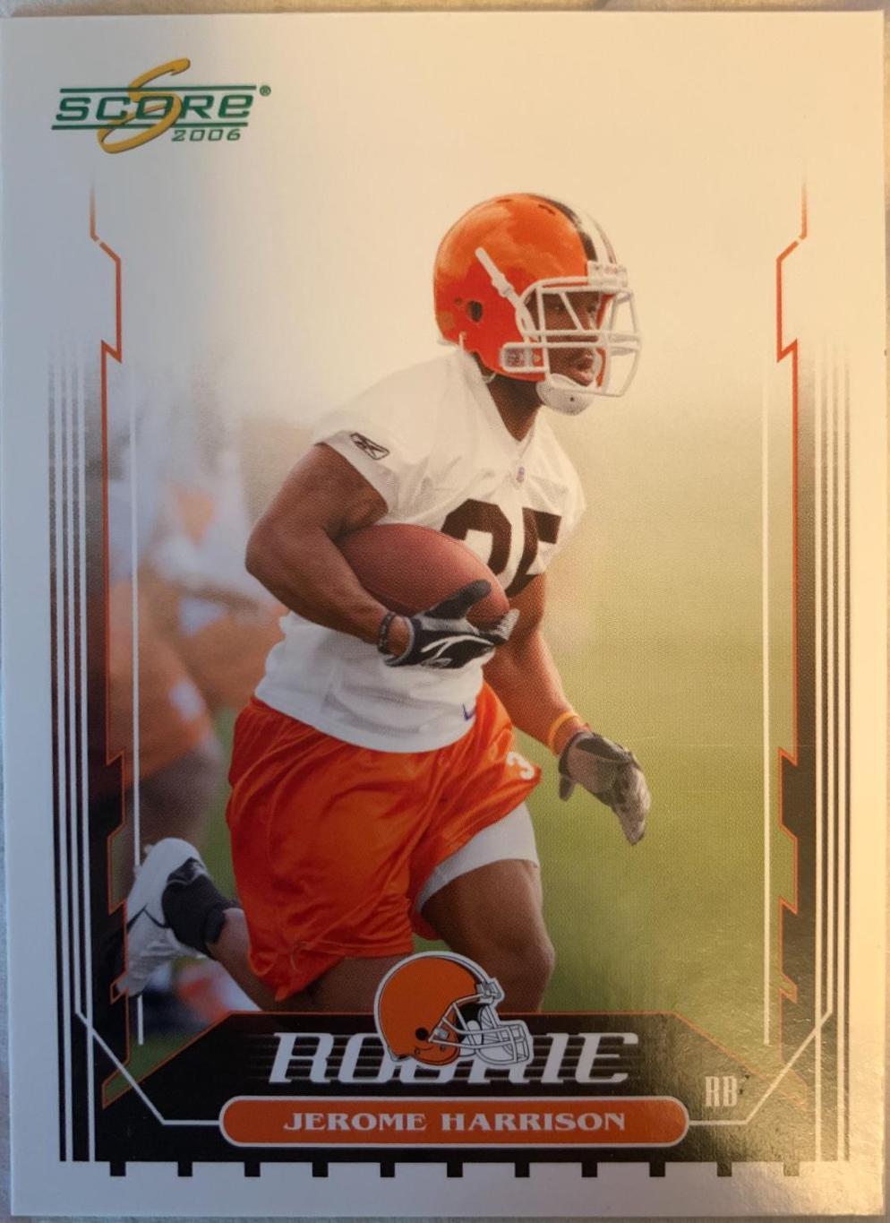 Jerome Harrison #349 Football Cards 2006 Panini Score