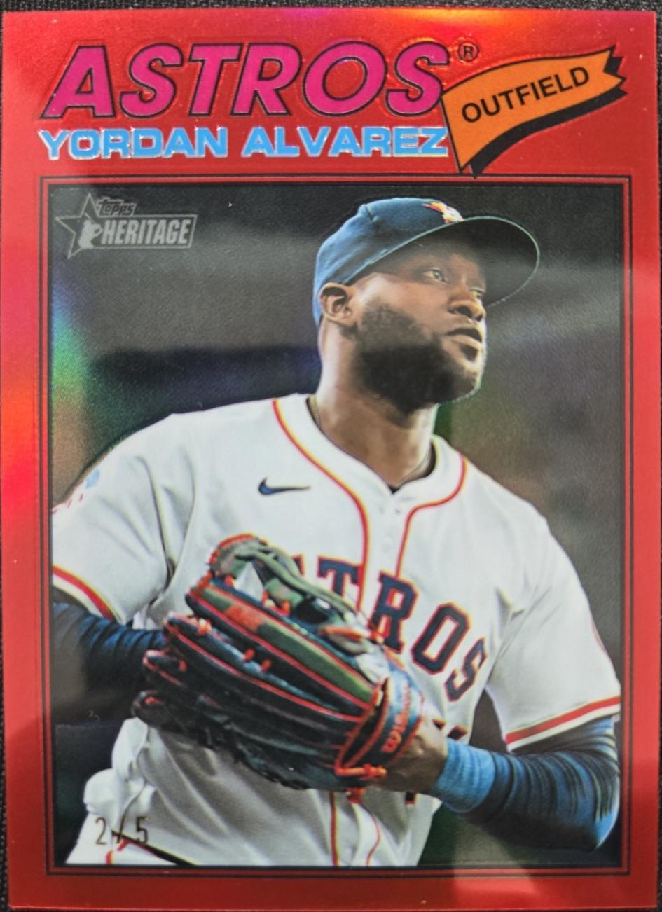 Yordan Alvarez [Red Bordered Chrome] #25