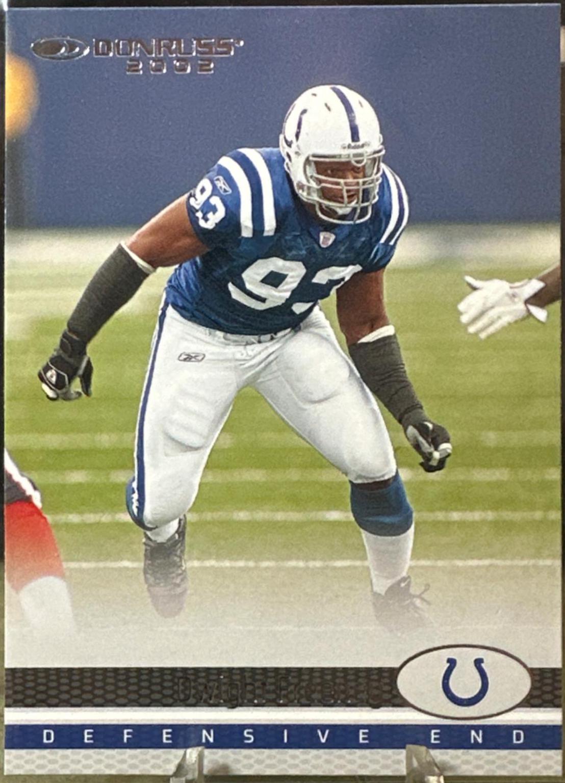 Dwight Freeney #17 Football Cards 2022 Panini Donruss Retro 2002
