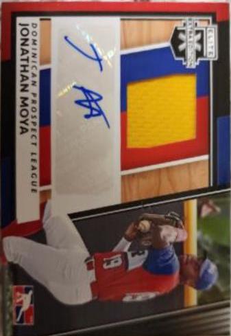 Jonathan Moya #DMS-JM 2022 Panini Elite Extra Edition Dpl Material Signatures Baseball