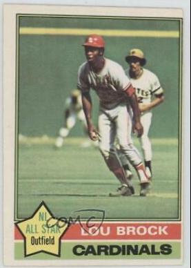 Lou Brock #10 Baseball Cards 1976 O Pee Chee