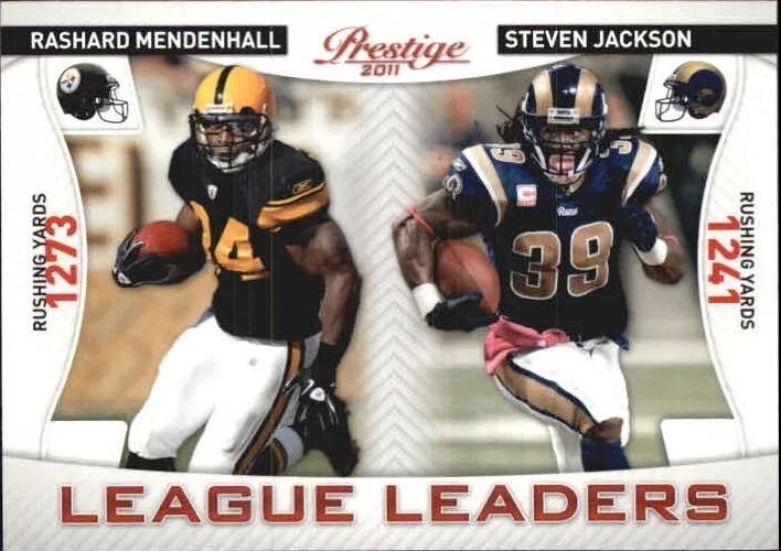 Mendenhall, Jackson #8 Football Cards 2011 Panini Prestige League Leaders