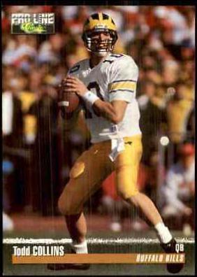Todd Collins #319 Football Cards 1995 Pro Line