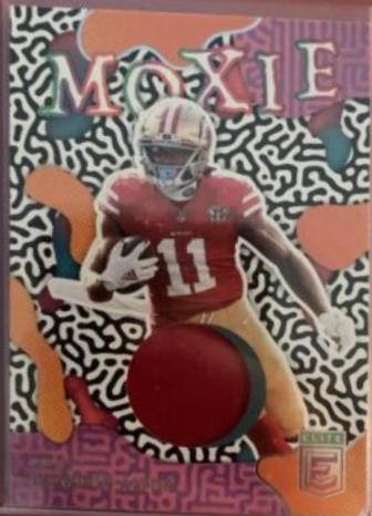 Brandon Aiyuk #MO-14 Football Cards 2022 Panini Donruss Elite Moxie