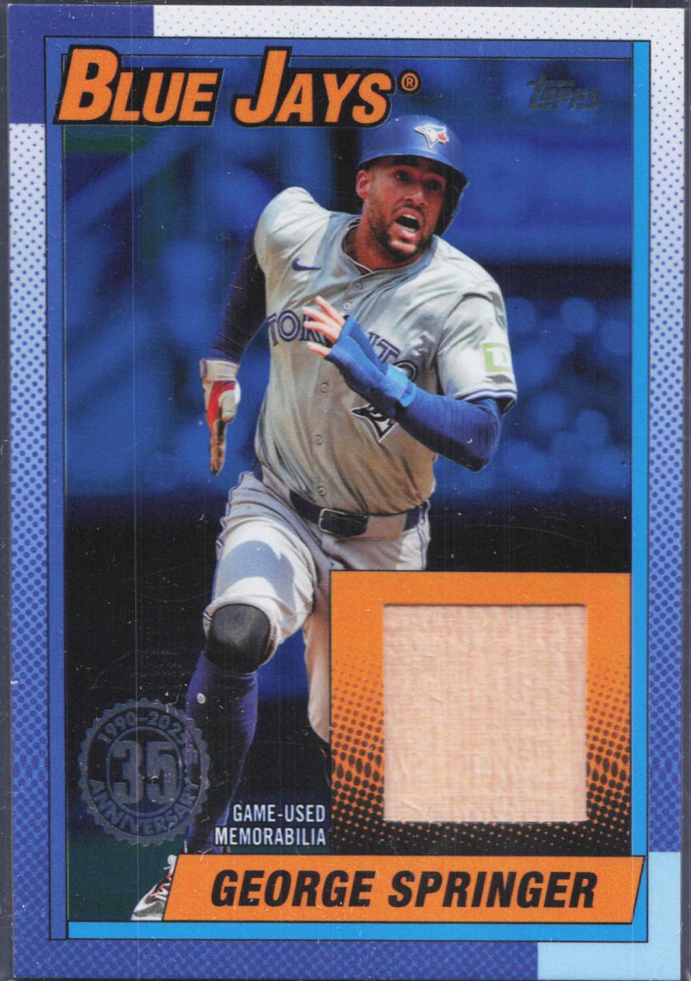 George Springer #T90R-GS Baseball Cards 2025 Topps 1990 Relic