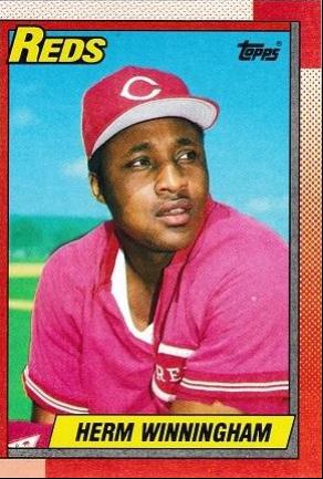 Herm Winningham #94 Baseball Cards 1990 Topps