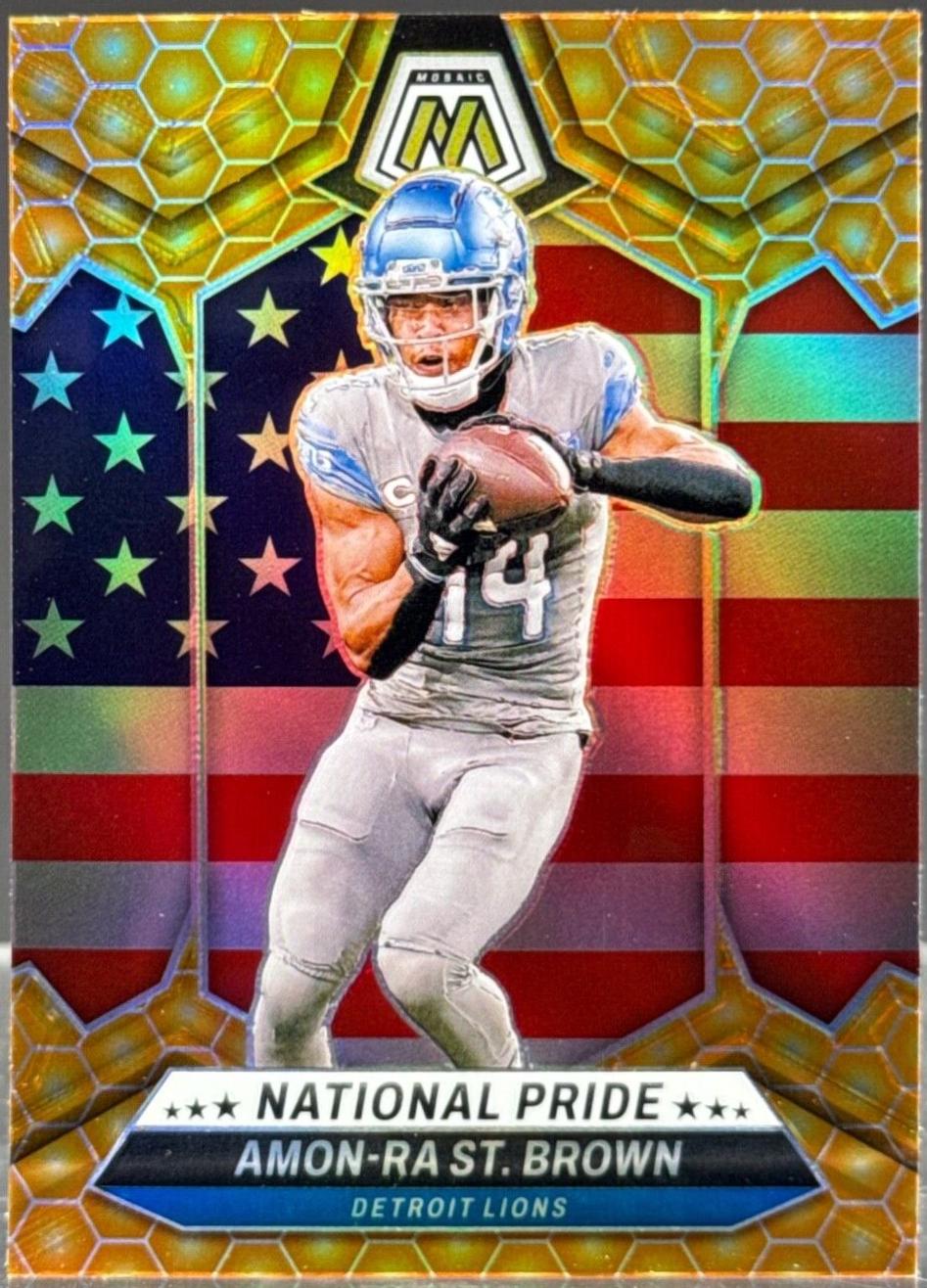 Amon-Ra St. Brown [Honeycomb] #263 Prices | 2024 Panini Mosaic