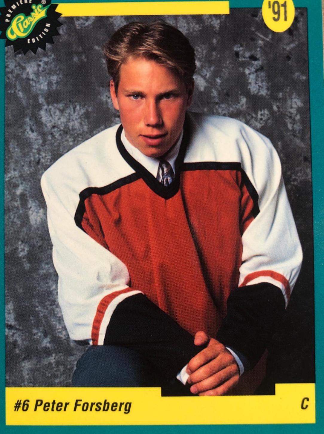 Peter Forsberg #6 Hockey Cards 1991 Classic Draft Picks Promo