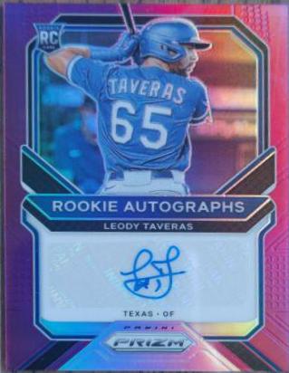 Leody Taveras #RA-LT Baseball Cards 2021 Panini Prizm Rookie Autographs