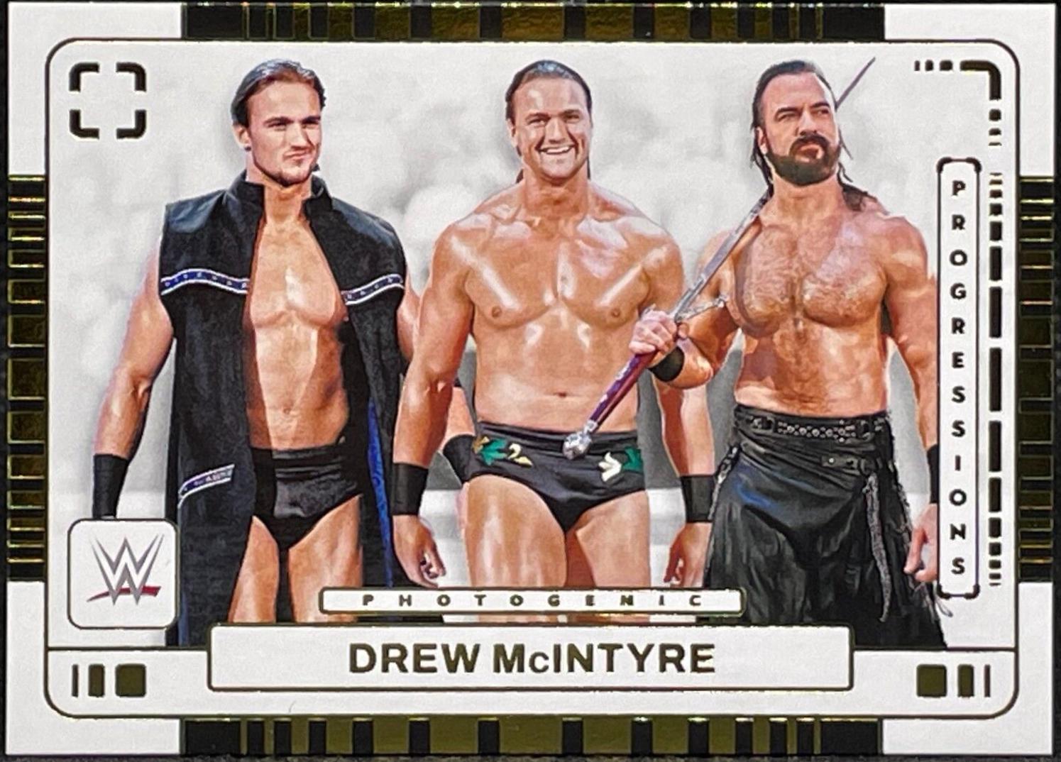 Drew McIntyre #2 Wrestling Cards 2024 Panini PhotoGenic WWE Progressions
