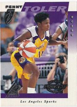 Penny Toler #9 Basketball Cards 1997 Pinnacle Inside WNBA