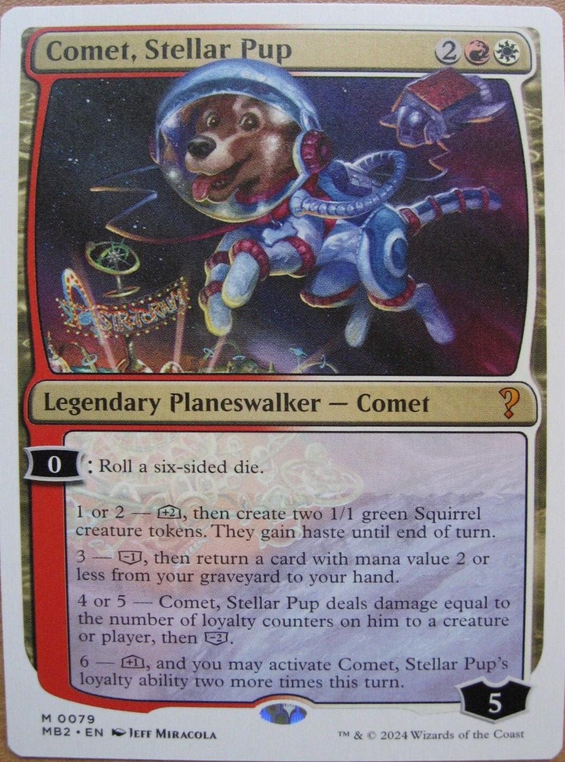 Comet, Stellar Pup #79 Magic Mystery Booster 2
