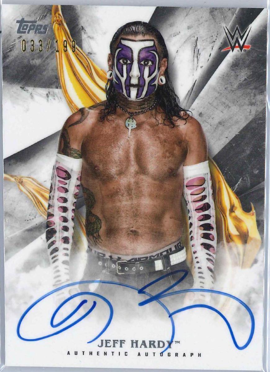 Jeff Hardy #A-JF Wrestling Cards 2019 Topps WWE Undisputed Autographs
