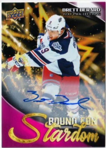 Brett Berard #BFS-5 2024 Upper Deck Ahl Bound For Stardom Autograph Hockey