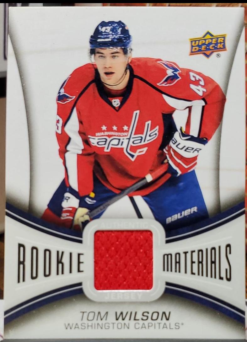 Tom Wilson #RM-TW Hockey Cards 2013 Upper Deck Rookie Materials