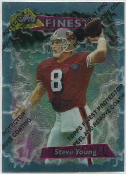Steve Young #175 Football Cards 1995 Topps Finest Boosters