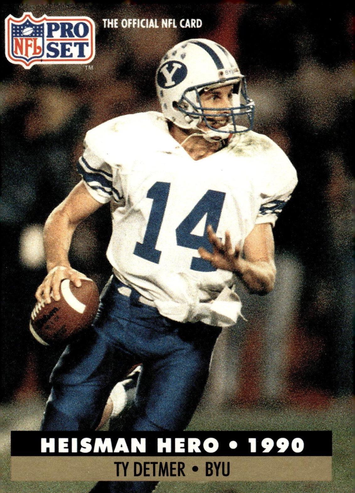 Ty Detmer #37 Football Cards 1991 Pro Set