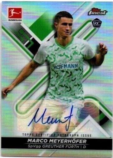 Marco Meyerhofer #BCA-MME 2021 Topps Finest Bundesliga Autographs Soccer