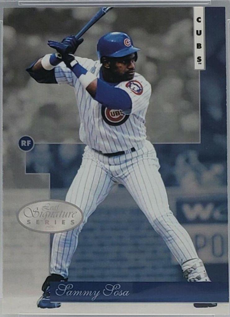 Sammy Sosa #24 Baseball Cards 1996 Leaf Signature