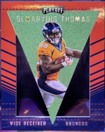 Demaryius Thomas #27 Football Cards 2016 Panini Playoff Pennants