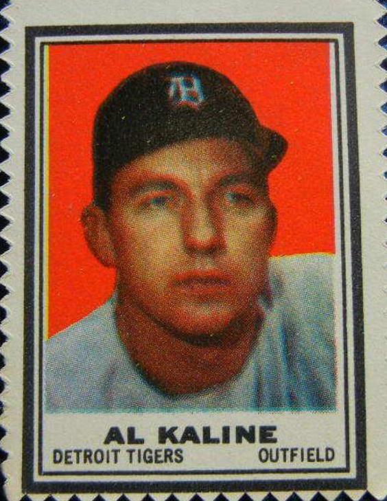 Al Kaline Baseball Cards 1962 Topps Stamps