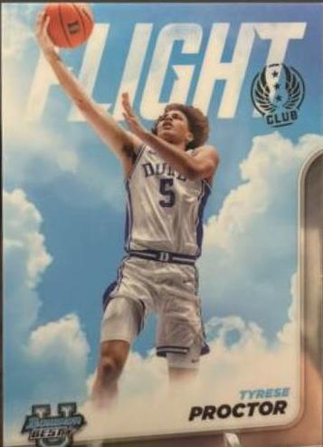 Tyrese Proctor #FC-6 Basketball Cards 2023 Bowman Best University Flight Club