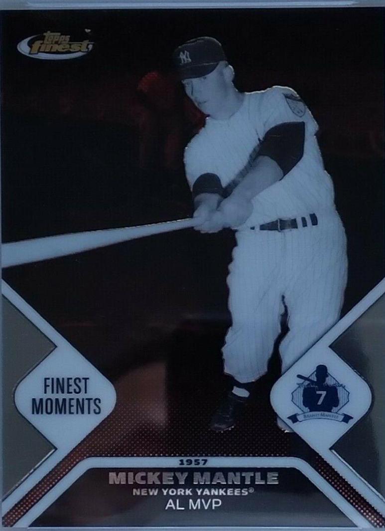 Mickey Mantle #3 Baseball Cards 2006 Finest Mantle Finest Moments