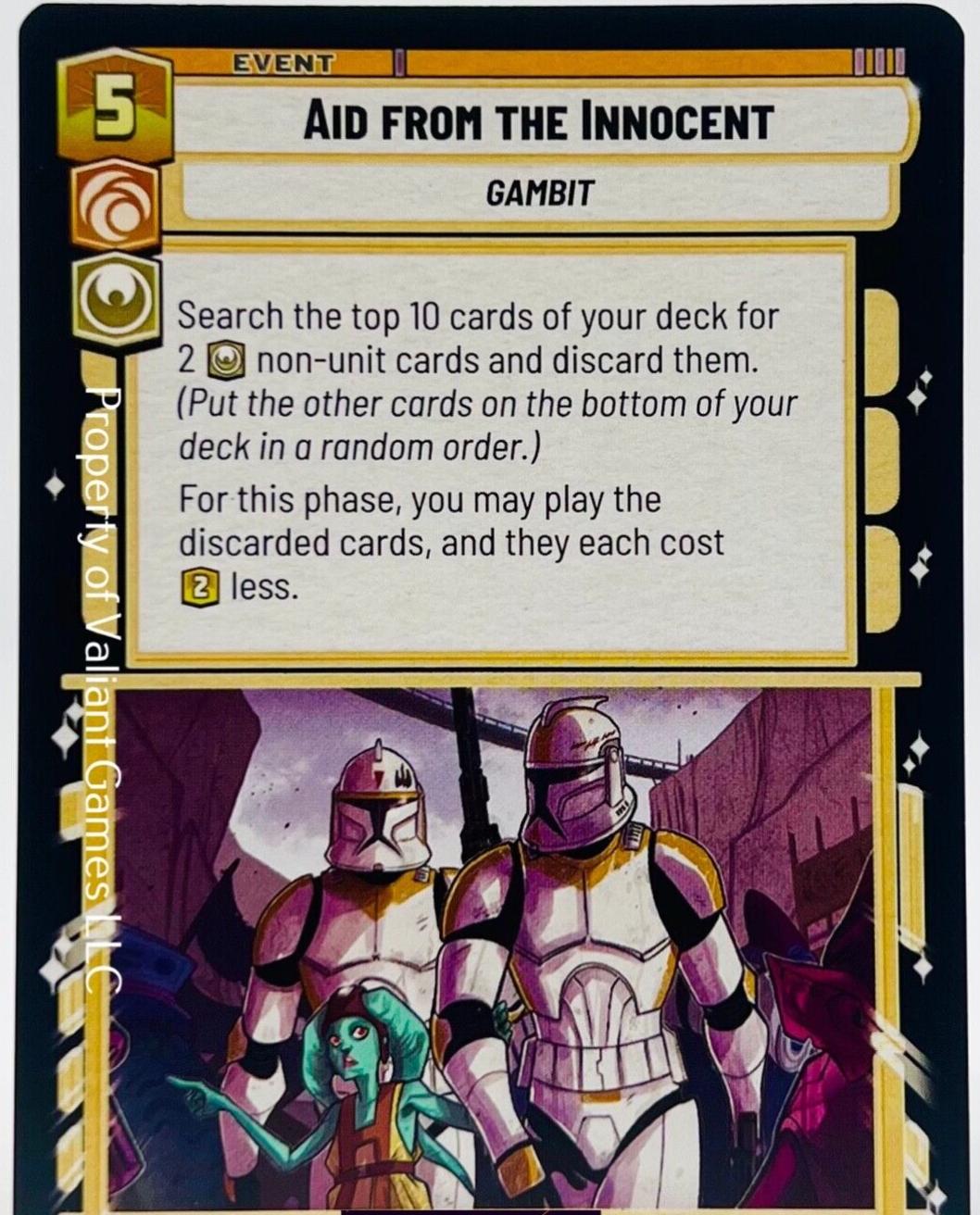 Aid from the Innocent #201 Star Wars Unlimited: Twilight of the Republic