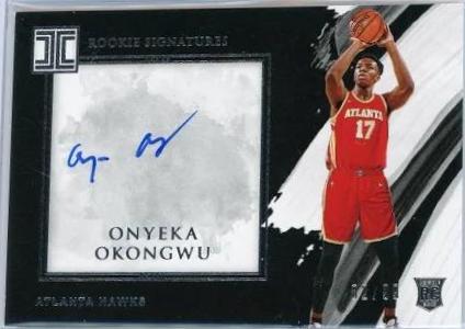 Onyeka Okongwu #RS-OOK Basketball Cards 2020 Panini Impeccable Rookie Signatures