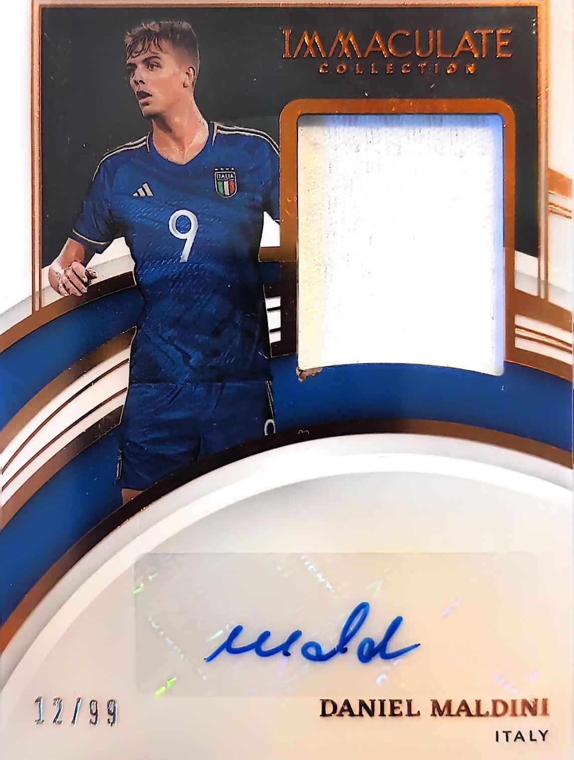 Daniel Maldini #MA-DMA Soccer Cards 2022 Panini Immaculate Collection Memorabilia Autographs