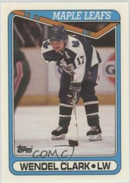 Wendel Clark #79 Hockey Cards 1990 Topps Tiffany