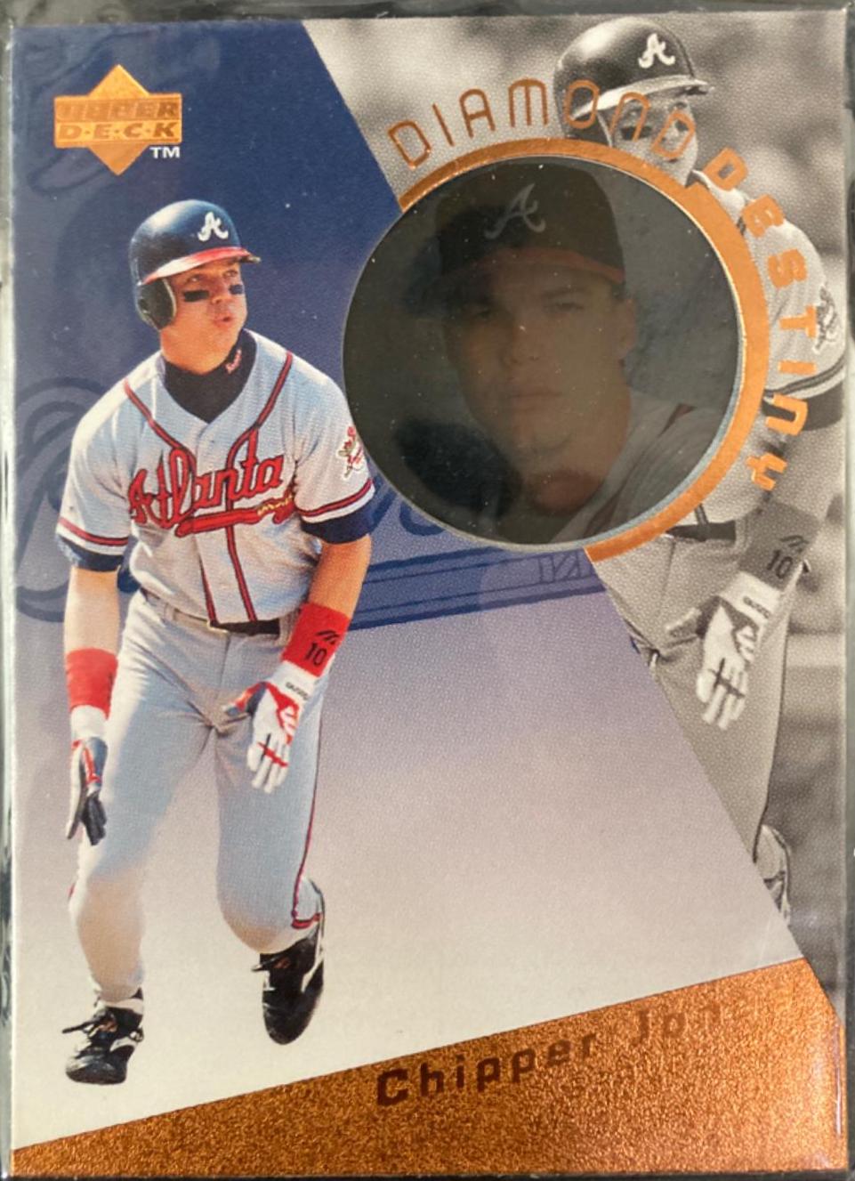 Chipper Jones #DD1 Baseball Cards 1996 Upper Deck Diamond Destiny