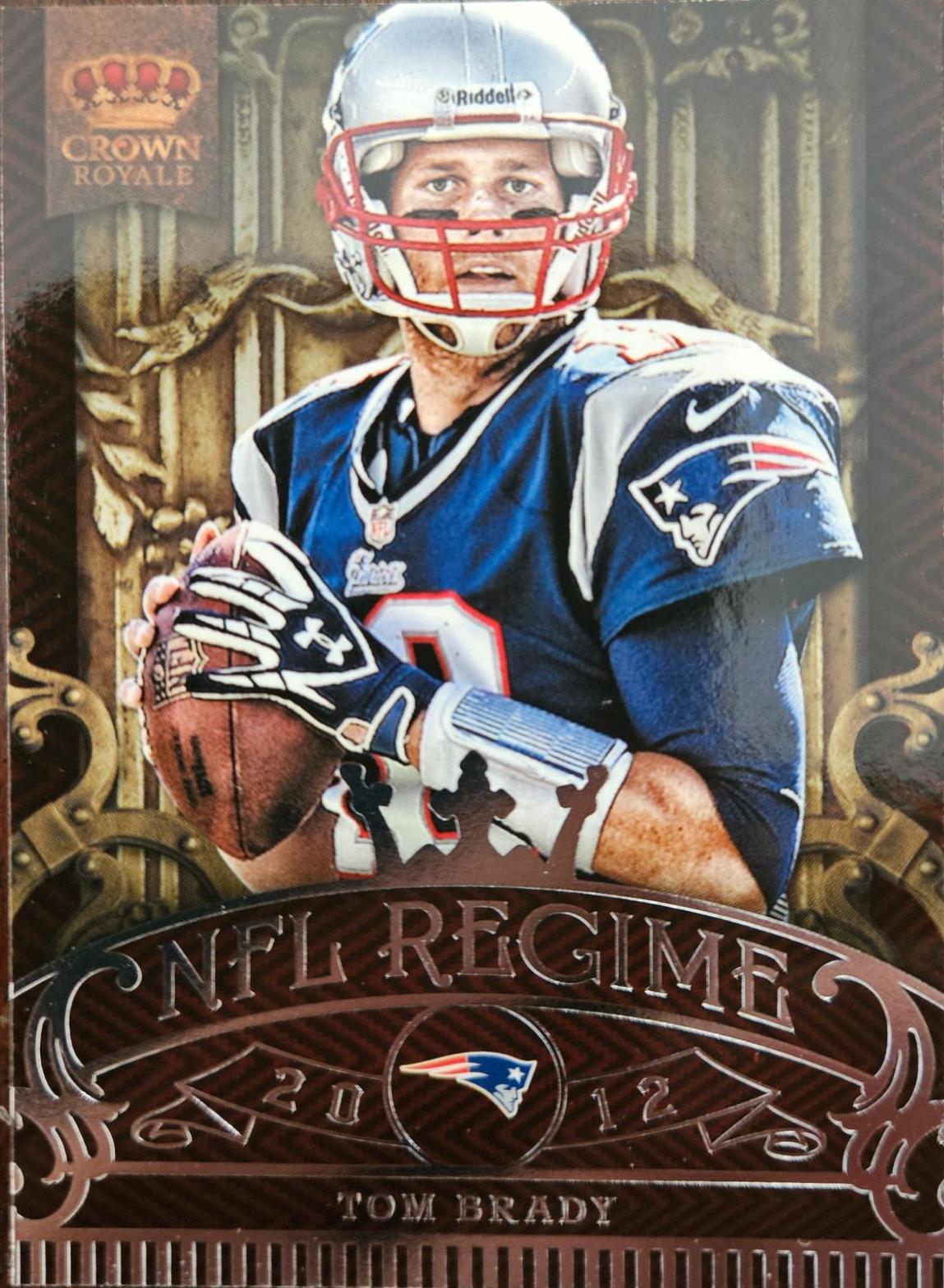 Tom Brady #7 Football Cards 2012 Panini Crown Royale NFL Regime