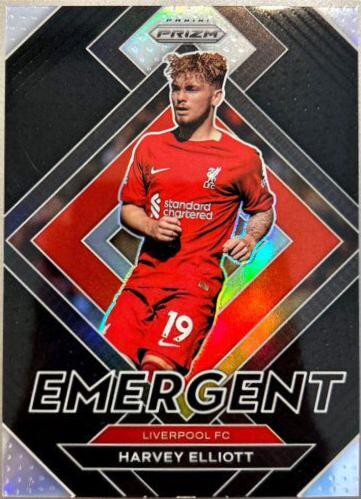 Harvey Elliott #13 Soccer Cards 2022 Panini Prizm Premier League Emergent