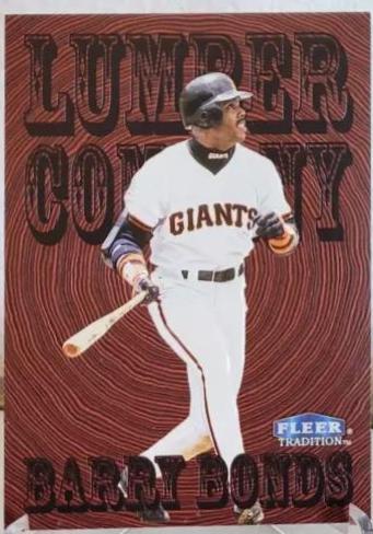 Barry Bonds #2 Baseball Cards 1998 Fleer Tradition Lumber Company